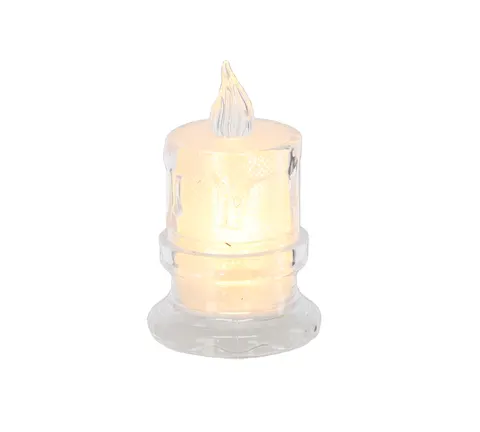 ŚWIECZKA LED 4,5X7,5CM PÓŁTRANSPARENTNA MIX WZORÓW