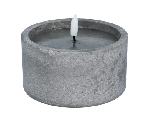 ŚWIECA LED 12X9,5CM EFEKT BETONU LED9978