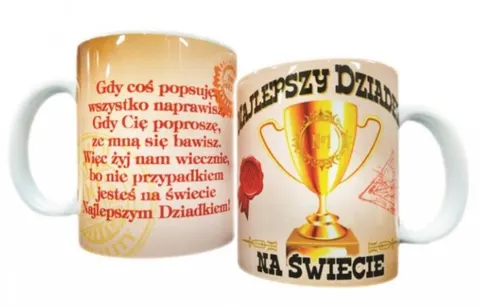 Kubek Na Dzień Dziadka Najlepszy Dziadek Puchar 300ml