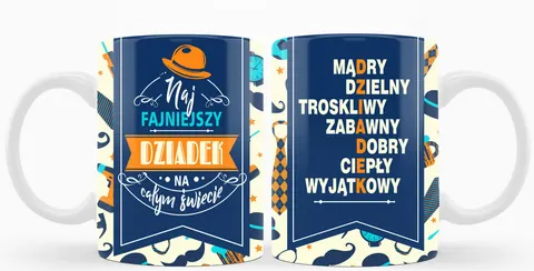 Kubek Na Dzień Dziadka Najfajniejszy Dziadek 300ml