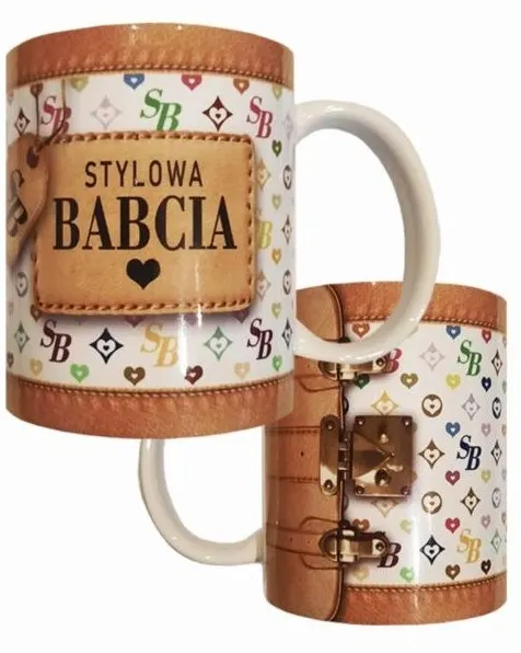 Kubek Na Dzień Babci Stylowa Babcia Biały 300ml