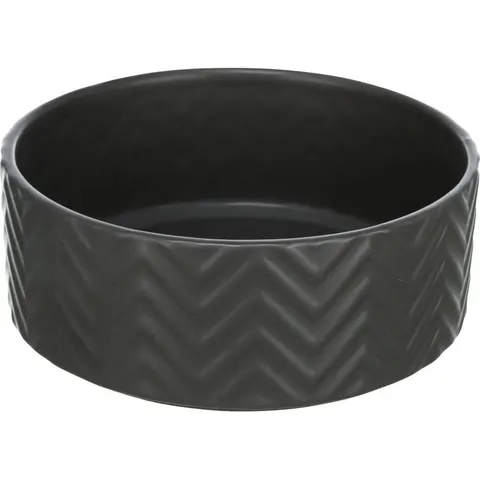 Miska Ceramiczna, Dla Psa/Kota, Czarny Mat, 1.6 L/? 20 Cm