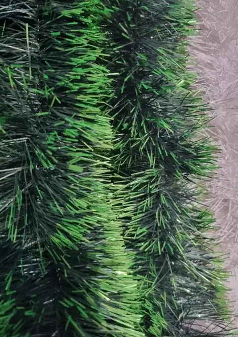 Łańcuch Choinkowy Gęsty 100 mm x 6 m Zielono-Zielony