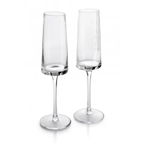 Mada Clear Komplet 2 Kieliszków do szampana - (wys. x śred.): 24 x 7 cm 220 ml