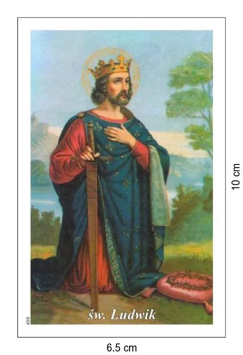 Obrazek św. Ludwik. Patron Tercjarzy, król Francji - 03344