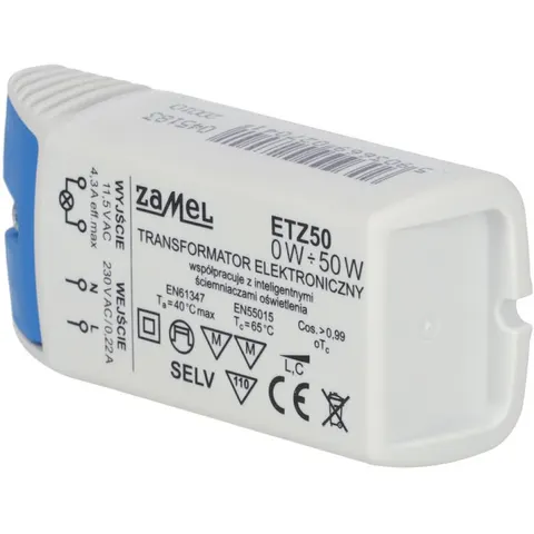 Transformator elektroniczny 230/11,5V 0-50W, ETZ50; LDX10000041 ZAMEL