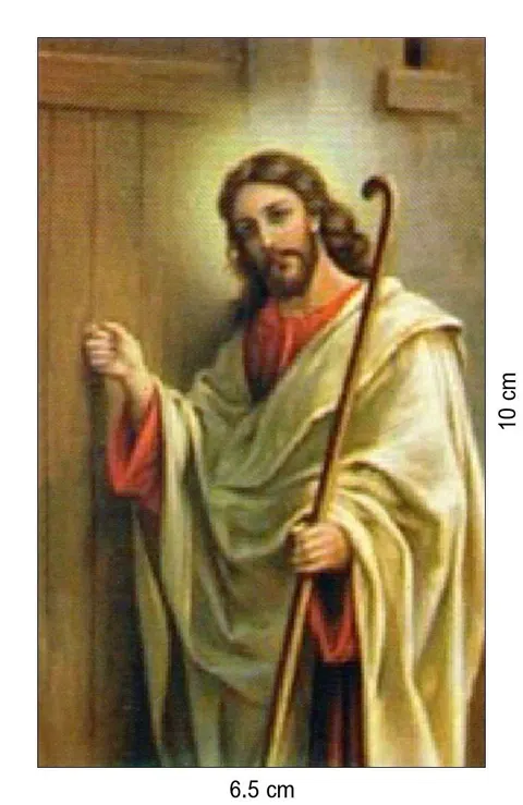 Obrazek Pan Jezus pukający do drzwi. bez klamki - 04275