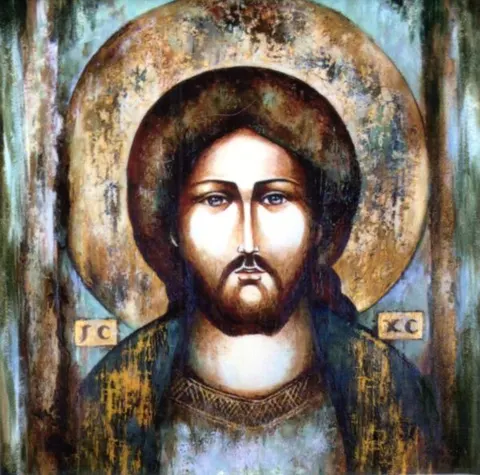 Ikona na ceramice 15x15cm Pantokrator - 63167