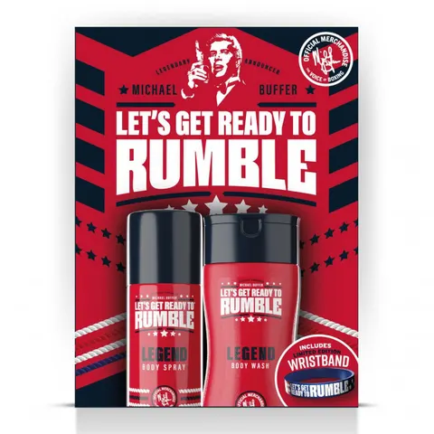 RUMBLE MEN Dezodorant do ciała w sprayu 150 ml + żel pod prysznic 250 ml LEGEND, zestaw