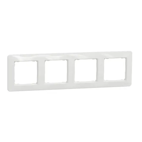 Sedna Design Ramka 4-krotna, biała; SDD311804, SCHNEIDER ELECTRIC