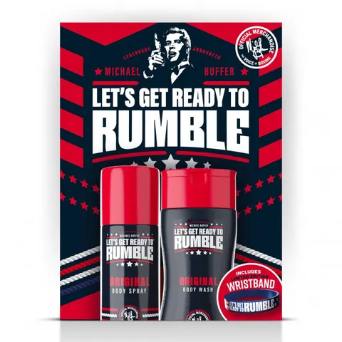 RUMBLE MEN Dezodorant do ciała w sprayu 150 ml + żel pod prysznic 250 ml ORIGINAL, zestaw