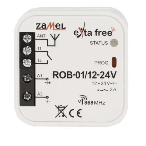 Radiowy odbiornik bramowy, ROB-01/12-24V; EXF10000039, ZAMEL