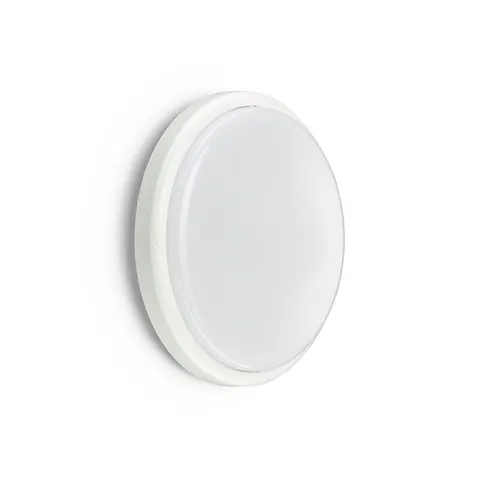 Plafon LED z czujnikiem ruchu 19W 1700lm, barwa światła neutralna biel 4000K, obudowa biała IP65 IK08 fi285mm wys.64mm, 120st 3 lata gwar, WL070V LED17S/840 PSU MDU II WH; PHILIPS