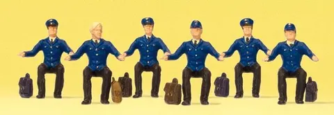 Maszyniści DB siedzący H0-1:87, Preiser 10557