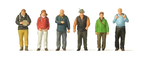 Turyści, wędrowcy H0-1:87, Preiser 10699, NA ZAMÓWIENIE
