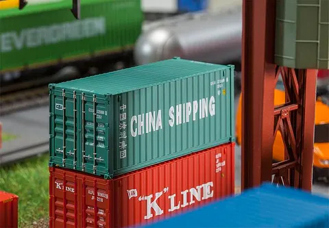 Kontener China Shipping 20 ft H0-1:87, Faller 180828