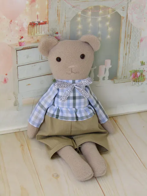 Miś przytulanka szmaciana handmade