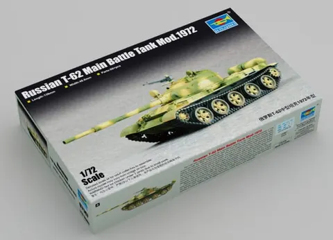 Czołg T-62 1:72 mod. 1972, Trumpeter 07147