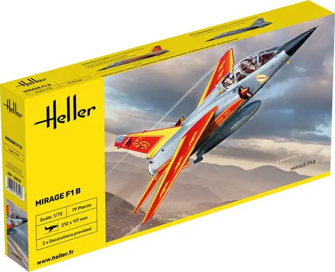 Samolot Mirage F-1B w 1:72, Heller 30319, NA ZAMÓWIENIE
