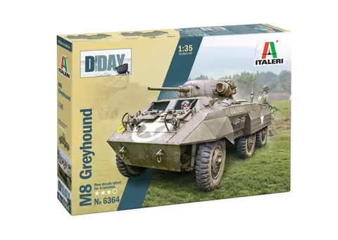 Amerykański transporter opancerzony M8 Greyhound w 1:35, Italeri 6364