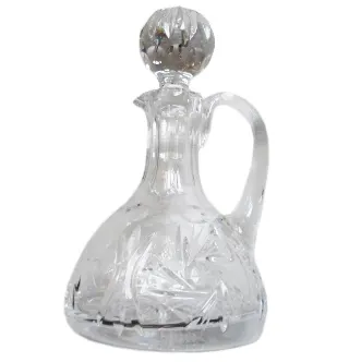 Ampułka kryształowa NA WODĘ - duża 150 ml 12cm z korkiem 16cm - 40954