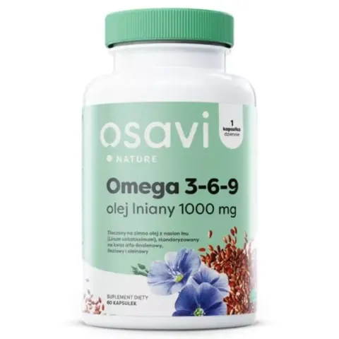 Osavi Omega 3-6-9 olej lniany 120 kapsułek