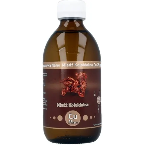 Nano Miedź koloidalna Niejonowa 25 ppm 300 ml, Vitacolloids