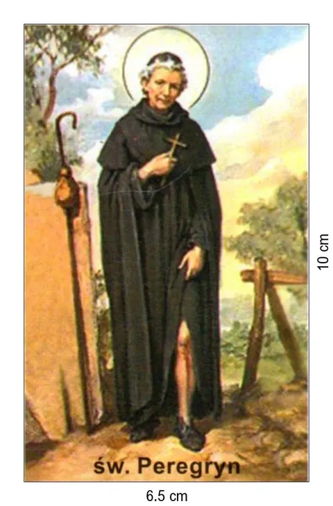 Obrazek laminowany św. Perygryn. Patron chorych na raka - 07418