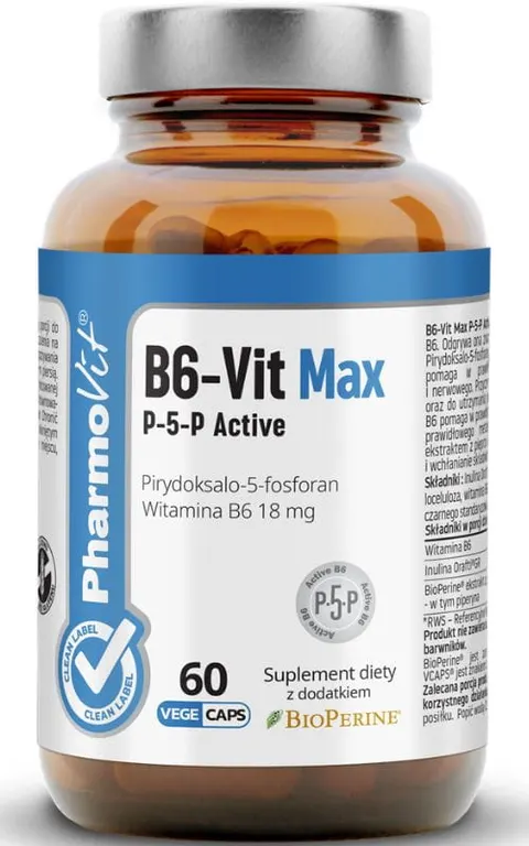 Pharmovit Clean Label B6-Vit Max P-5-P Active 60 kapsułek
