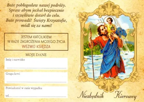 Niezbędnik kierowcy - Modlitwa kierowcy (składanka) - 08686