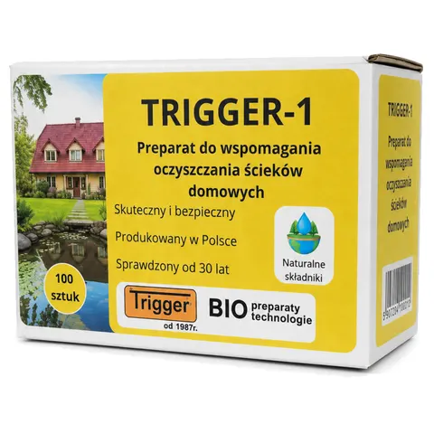 Trigger-1 - 100 tabletek bakterie do szamba i oczyszczalni