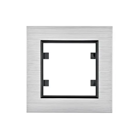 lumina passion Ramka 1-krotna, aluminium srebrne; WL9012, HAGER