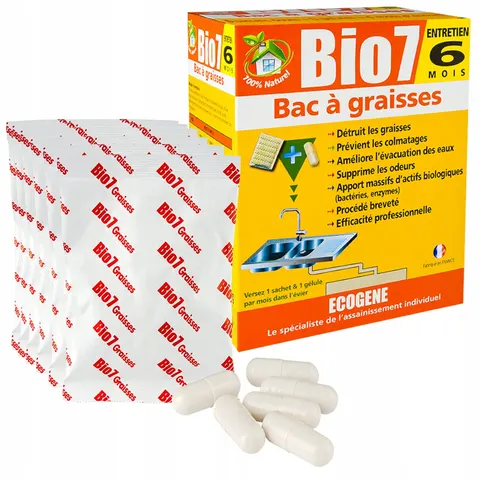 Bio 7 - tłuszcze graisses 6 saszetek + 6 kapsułek