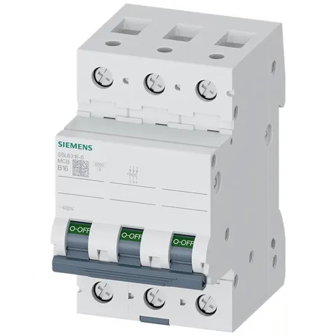 Wyłącznik nadprądowy 3P B16A 6kA 400V; 5SL6316-6, SIEMENS