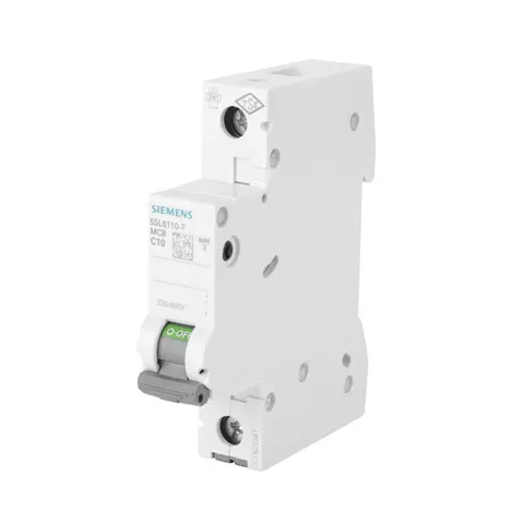 Wyłącznik nadprądowy 1P C10 6kA 400V 1M; 5SL6110-7 SIEMENS
