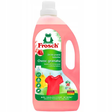 Frosch - żel do prania tkanin kolorowych owoc granatu 1,5 l