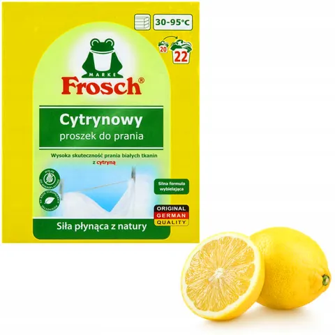 Frosch - proszek eko do prania tkanin białych cytrynowy 1,35kg