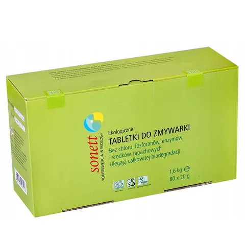 Sonett - tabletki do zmywarki 80 szt. eko 1,6 kg