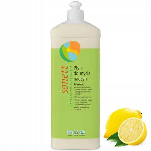 Sonett - płyn do mycia naczyń cytrynowy eko 1 litr