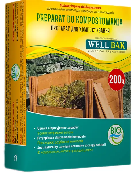 Well bak - nawóz bakterie do kompostowania 200 g