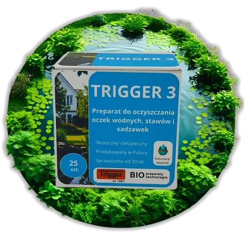 Trigger-3 - 25 saszetek bakterie do oczka wodnego