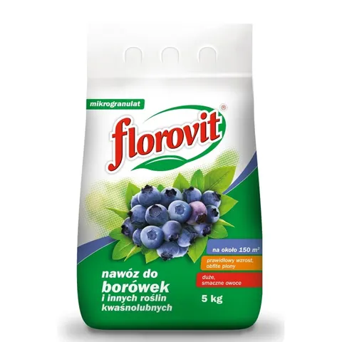 Florovit - nawóz do roślin kwaśnolubnych borówek 5 kg