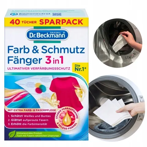 Dr. beckmann - chusteczki wyłapujące kolor brud 40 szt.