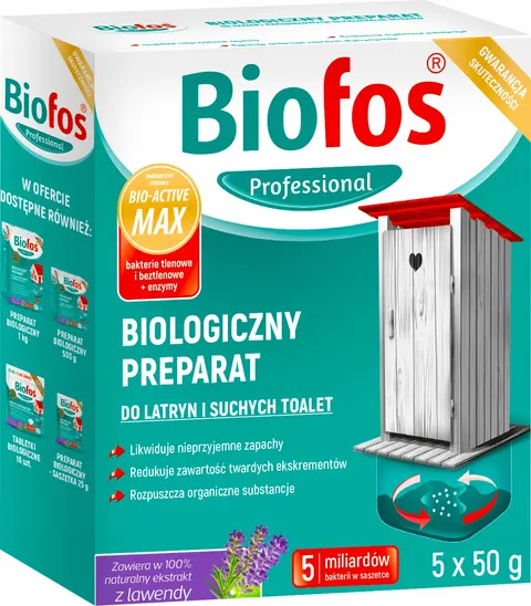 Biofos - bakterie do latryn i suchych toalet 250g