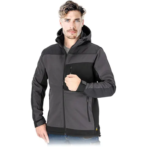 Kurtka ochronna REIS SOFTSHELL FORECO-SH L SZARO-CZARNY