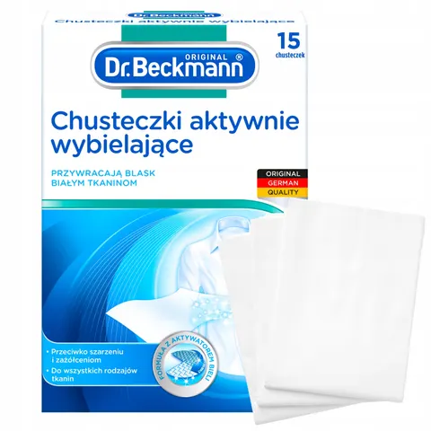 Dr. beckmann - chusteczki aktywnie wybielające 15 szt.