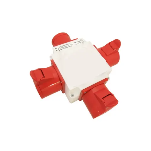 Rozdzielacz siłowy IP44 wt.32A/5st.+ gn.2x32A/5st.+16A/5st.