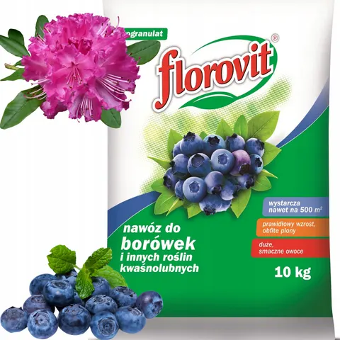 Florovit - nawóz do roślin kwaśnolubnych borówek 10 kg