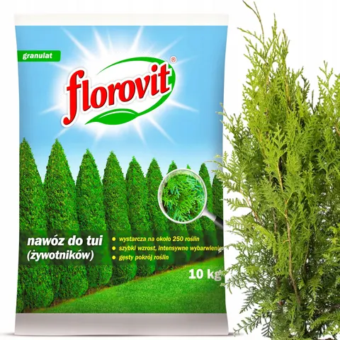 Florovit - nawóz do tui żywotników iglaków pod tuje 10 kg