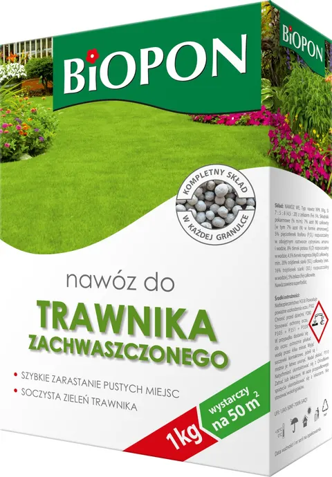 Biopon - nawóz do trawnika zachwaszczonego 1 kg